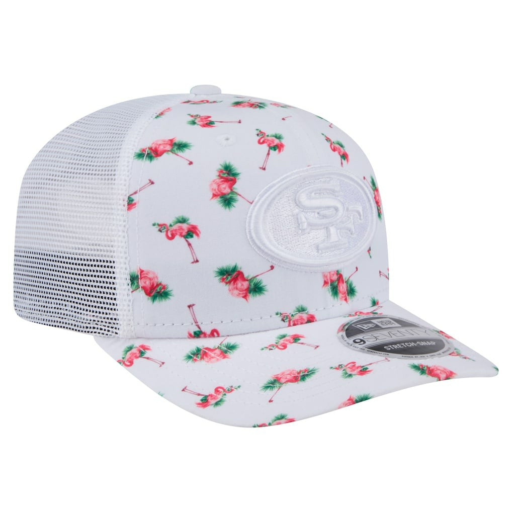 San Francisco 49ers Adventure Flamingo Pattern 9SEVENTY Stretch-Snap Hat | NFL Hot