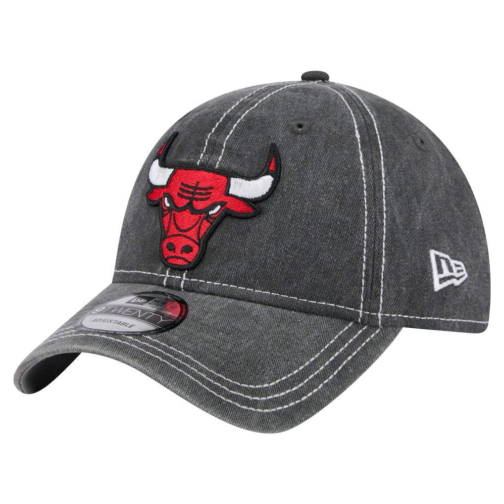 Black Chicago Bulls Pigment Dyed 9TWENTY Adjustable Hat | NBA