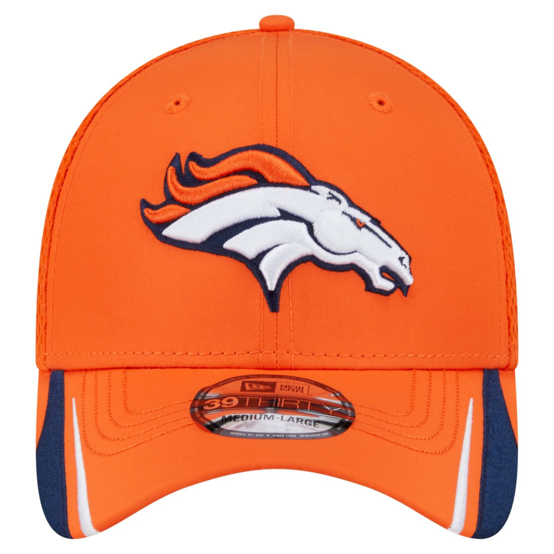 Denver Broncos Game Day Linear 39THIRTY Flex Hat | NFL New