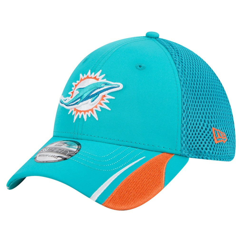 Miami Dolphins Game Day Linear 39THIRTY Flex Hat | NFL Hot