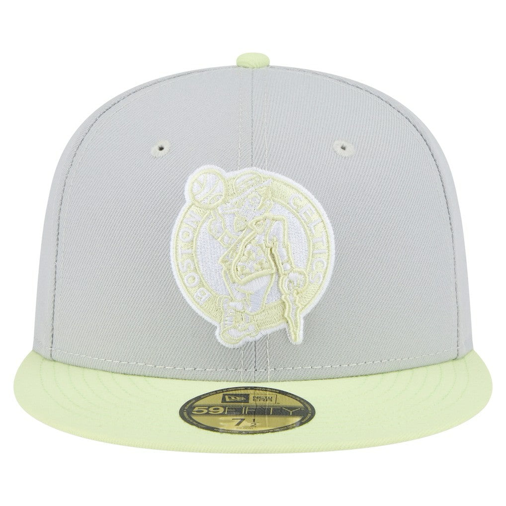 Gray/Green Boston Celtics Color Pack 2-Tone 59FIFTY Fitted Hat | NBA