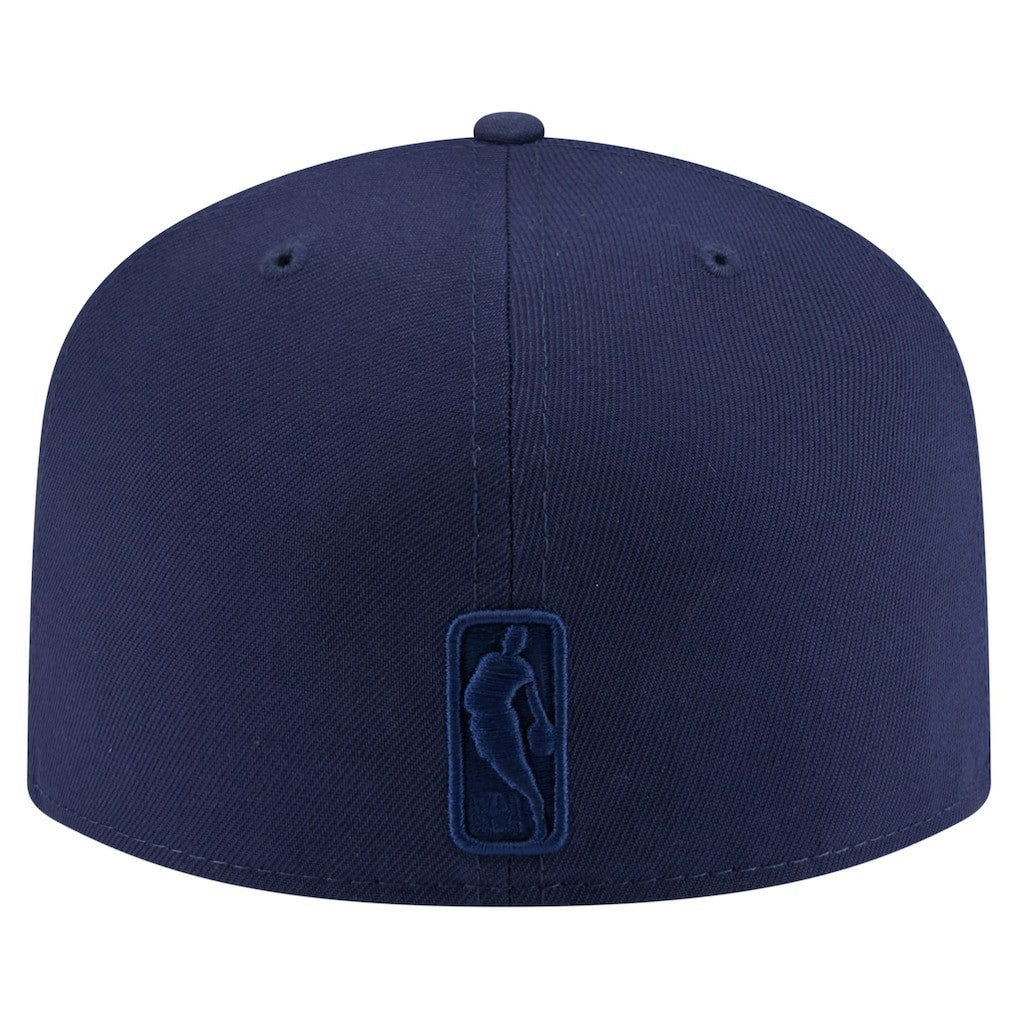 Navy Philadelphia 76ers Colorpack A-Frame Pinch Front 59FIFTY Fitted Hat | NBA