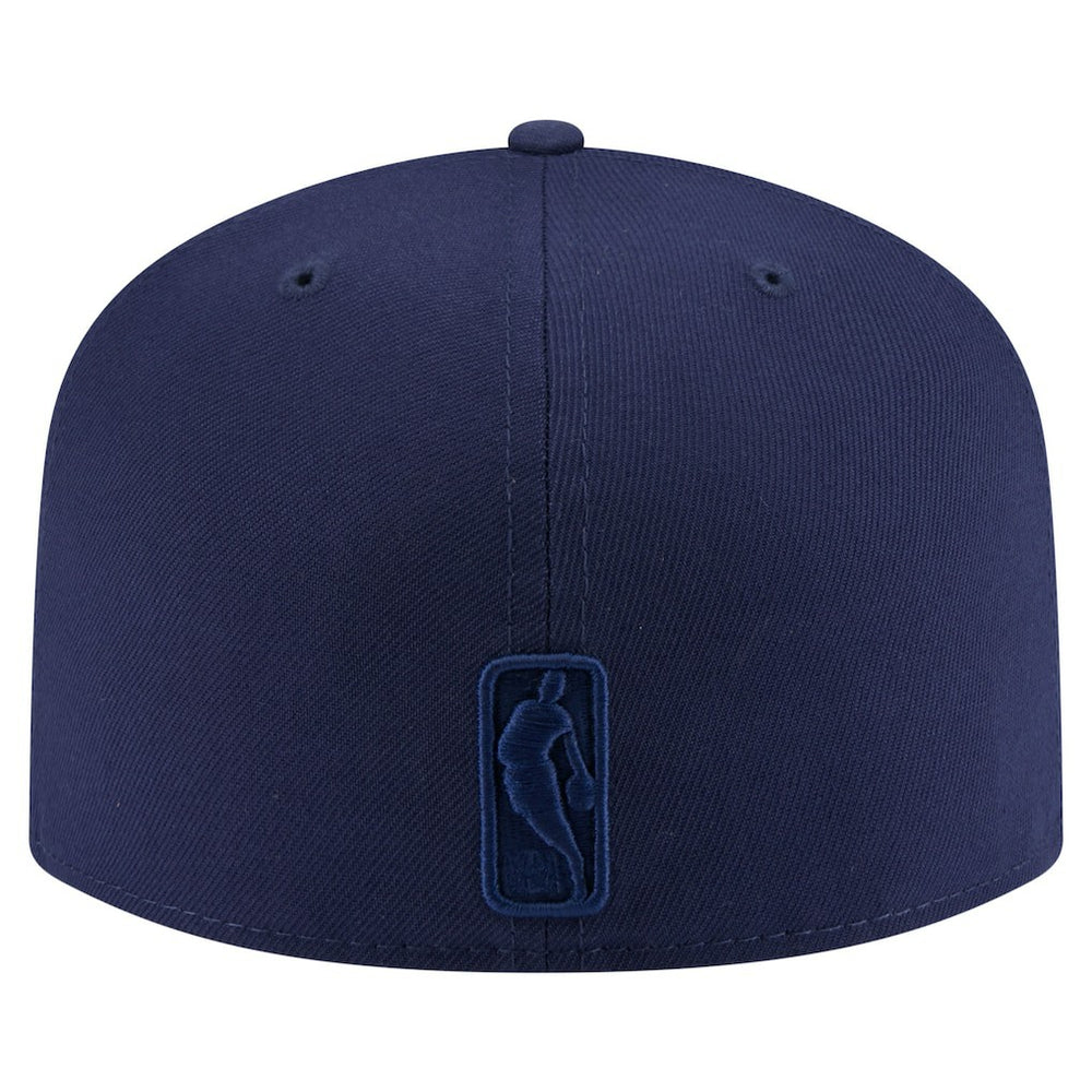 Navy Philadelphia 76ers Colorpack A-Frame Pinch Front 59FIFTY Fitted Hat | NBA