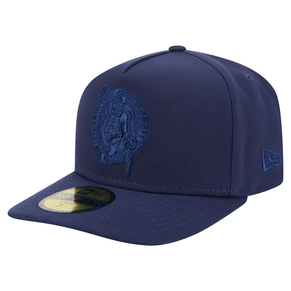 Navy Boston Celtics Colorpack A-Frame Pinch Front 59FIFTY Fitted Hat | NBA