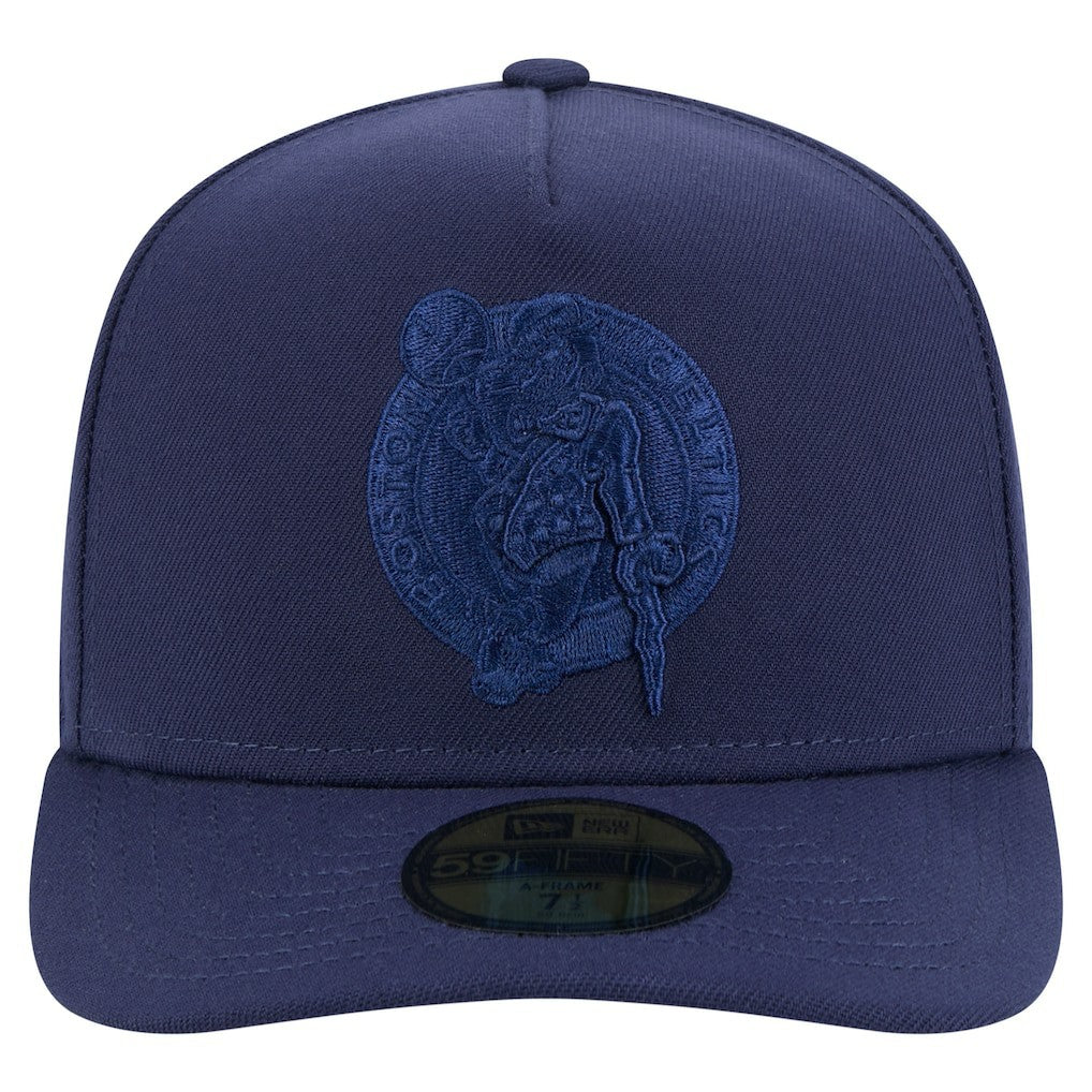 Navy Boston Celtics Colorpack A-Frame Pinch Front 59FIFTY Fitted Hat | NBA