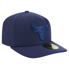 Navy Chicago Bulls Colorpack A-Frame Pinch Front 59FIFTY Fitted Hat | NBA