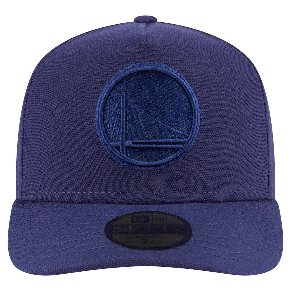 Navy Golden State Warriors Colorpack A-Frame Pinch Front 59FIFTY Fitted Hat sale | NBA