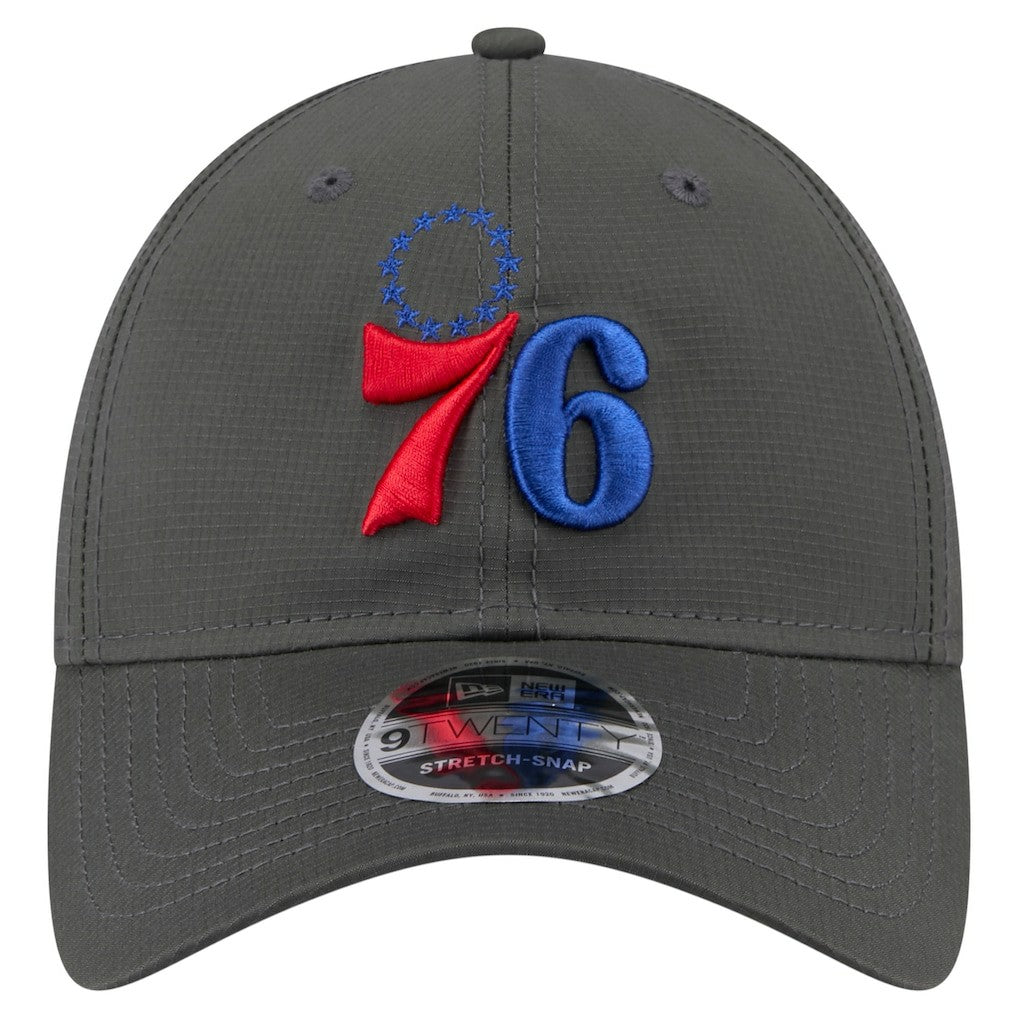Charcoal Philadelphia 76ers Active Ripstop 9TWENTY Adjustable Hat | NBA