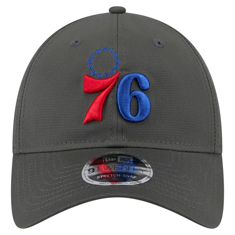 Charcoal Philadelphia 76ers Active Ripstop 9TWENTY Adjustable Hat | NBA