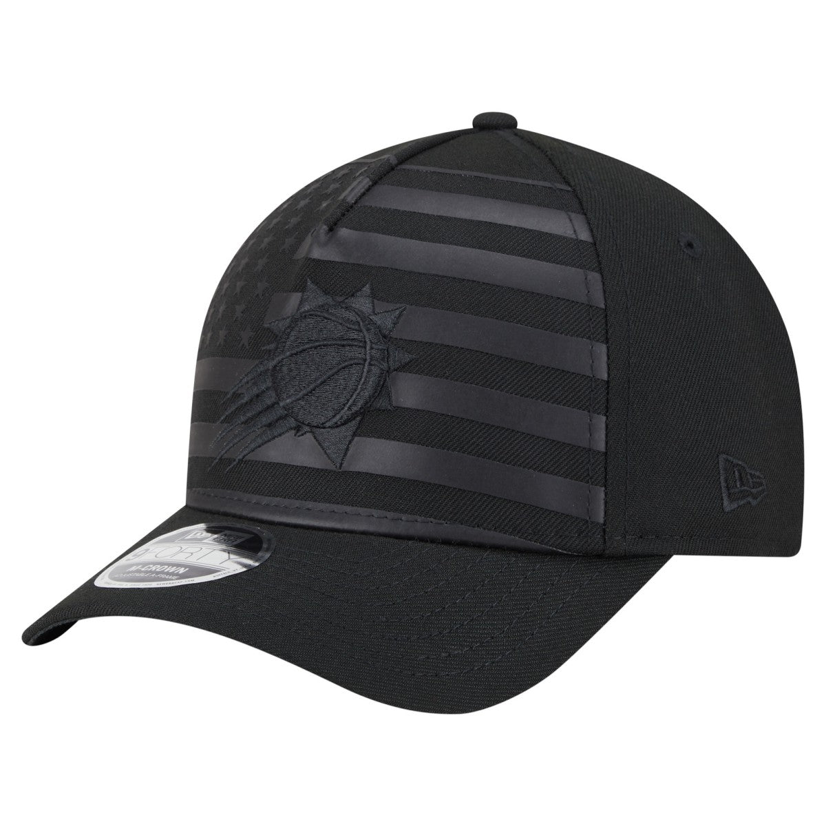 Black Phoenix Suns Game Day Flag A-Frame 9FORTY Adjustable Hat | NBA