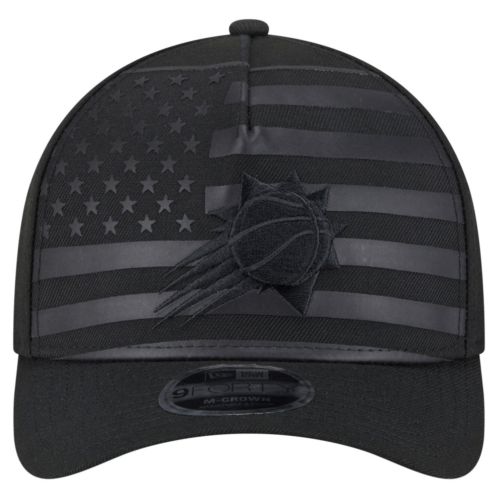 Black Phoenix Suns Game Day Flag A-Frame 9FORTY Adjustable Hat | NBA