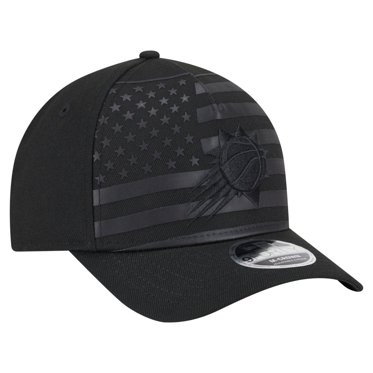 Black Phoenix Suns Game Day Flag A-Frame 9FORTY Adjustable Hat | NBA