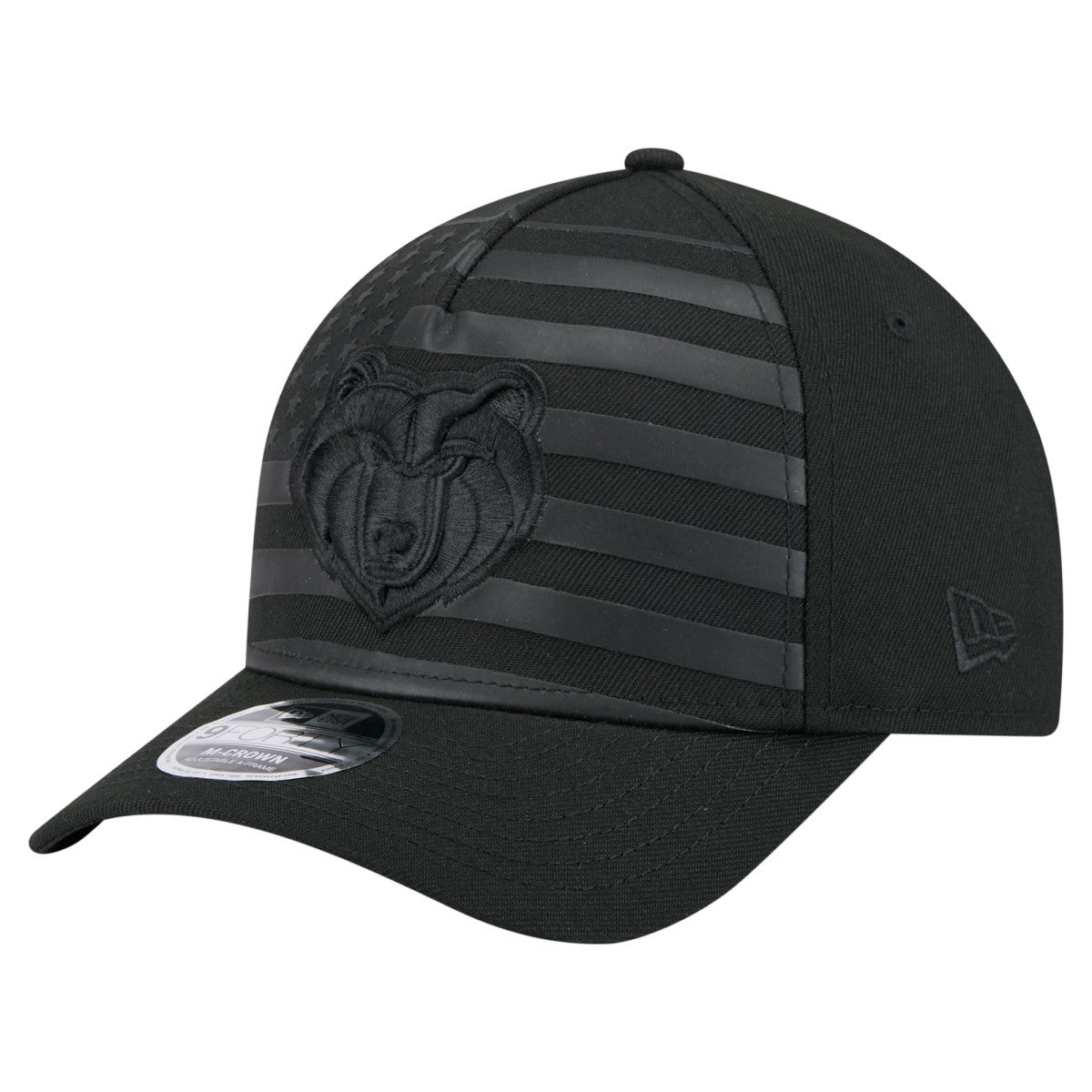 Black Memphis Grizzlies Game Day Flag A-Frame 9FORTY Adjustable Hat | NBA