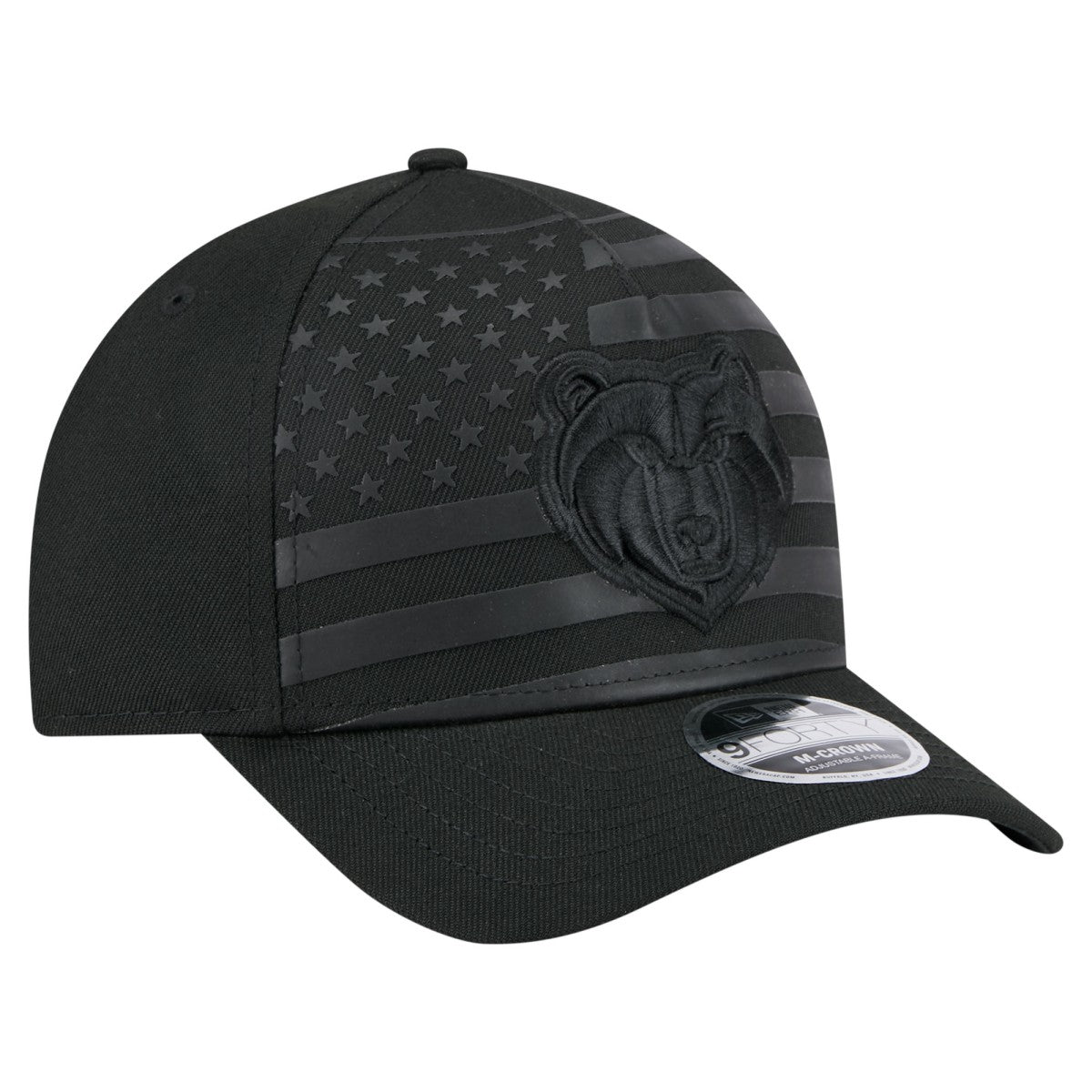 Black Memphis Grizzlies Game Day Flag A-Frame 9FORTY Adjustable Hat | NBA