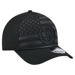 Black Brooklyn Nets Game Day Flag A-Frame 9FORTY Adjustable Hat | NBA