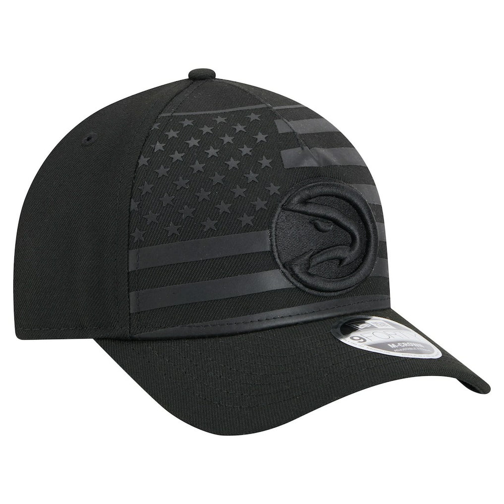 Black Atlanta Hawks Game Day Flag A-Frame 9FORTY Adjustable Hat | NBA