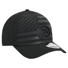 Black Atlanta Hawks Game Day Flag A-Frame 9FORTY Adjustable Hat | NBA
