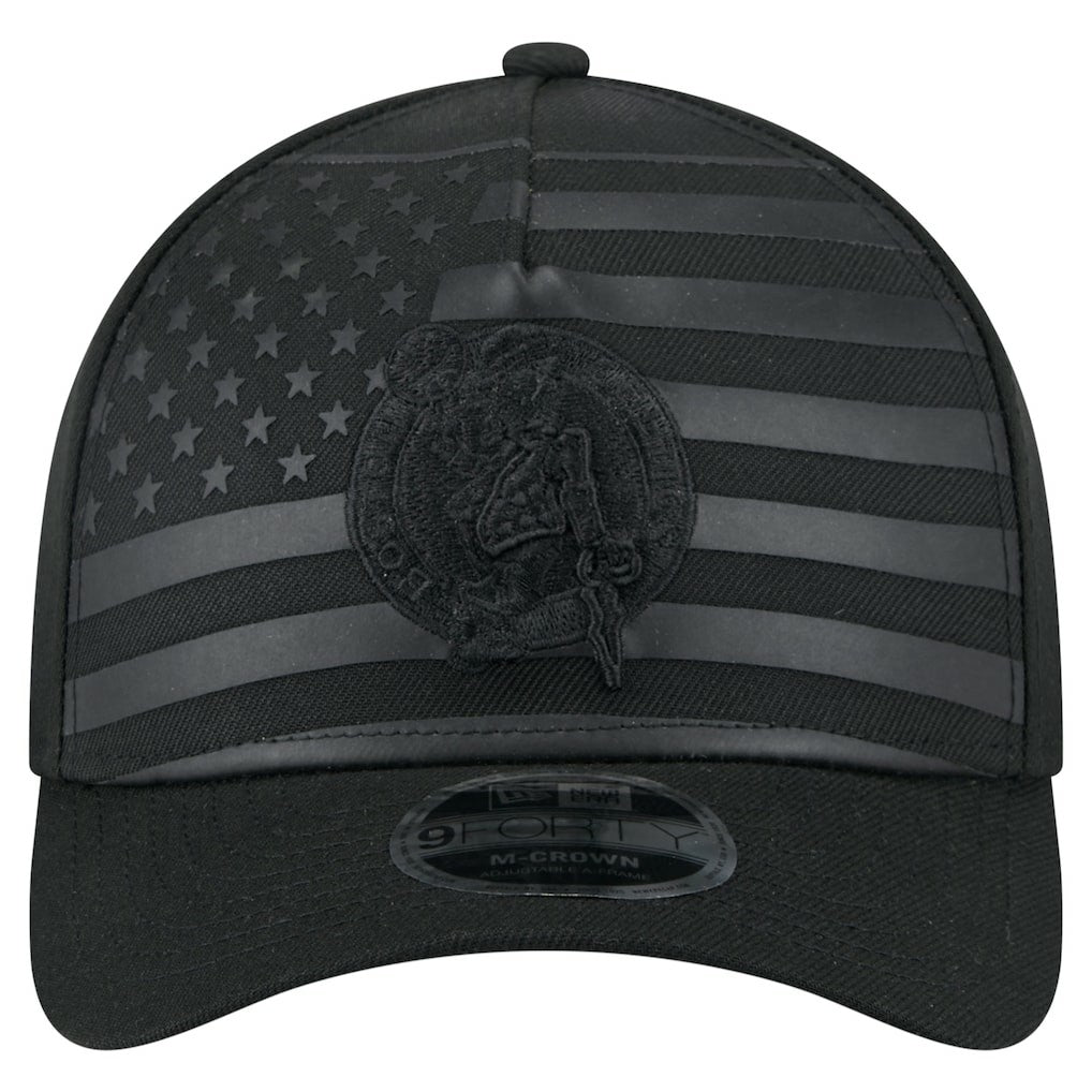 Black Boston Celtics Game Day Flag A-Frame 9FORTY Adjustable Hat | NBA