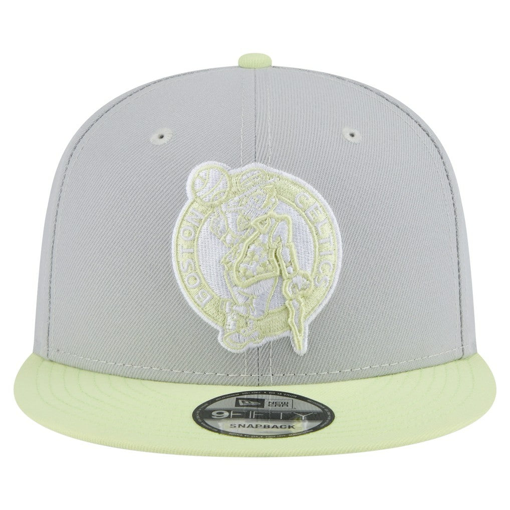 Gray/Light Green Boston Celtics Color Pack Two-Tone 9FIFTY Snapback Hat | NBA