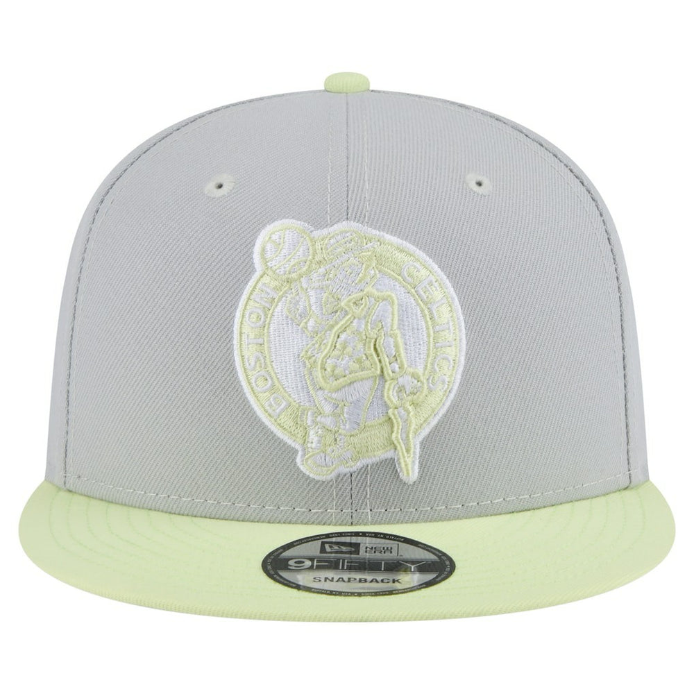Gray/Light Green Boston Celtics Color Pack Two-Tone 9FIFTY Snapback Hat | NBA