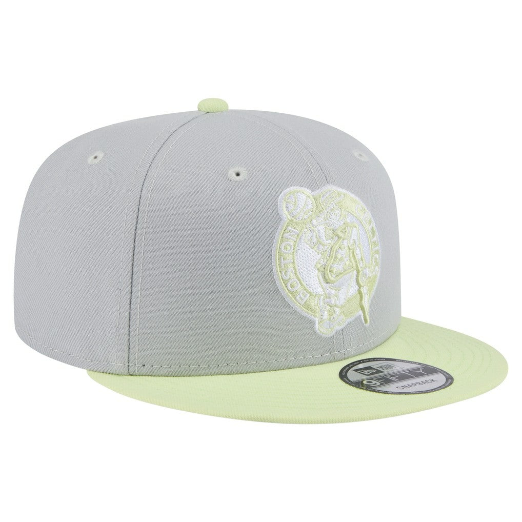 Gray/Light Green Boston Celtics Color Pack Two-Tone 9FIFTY Snapback Hat | NBA