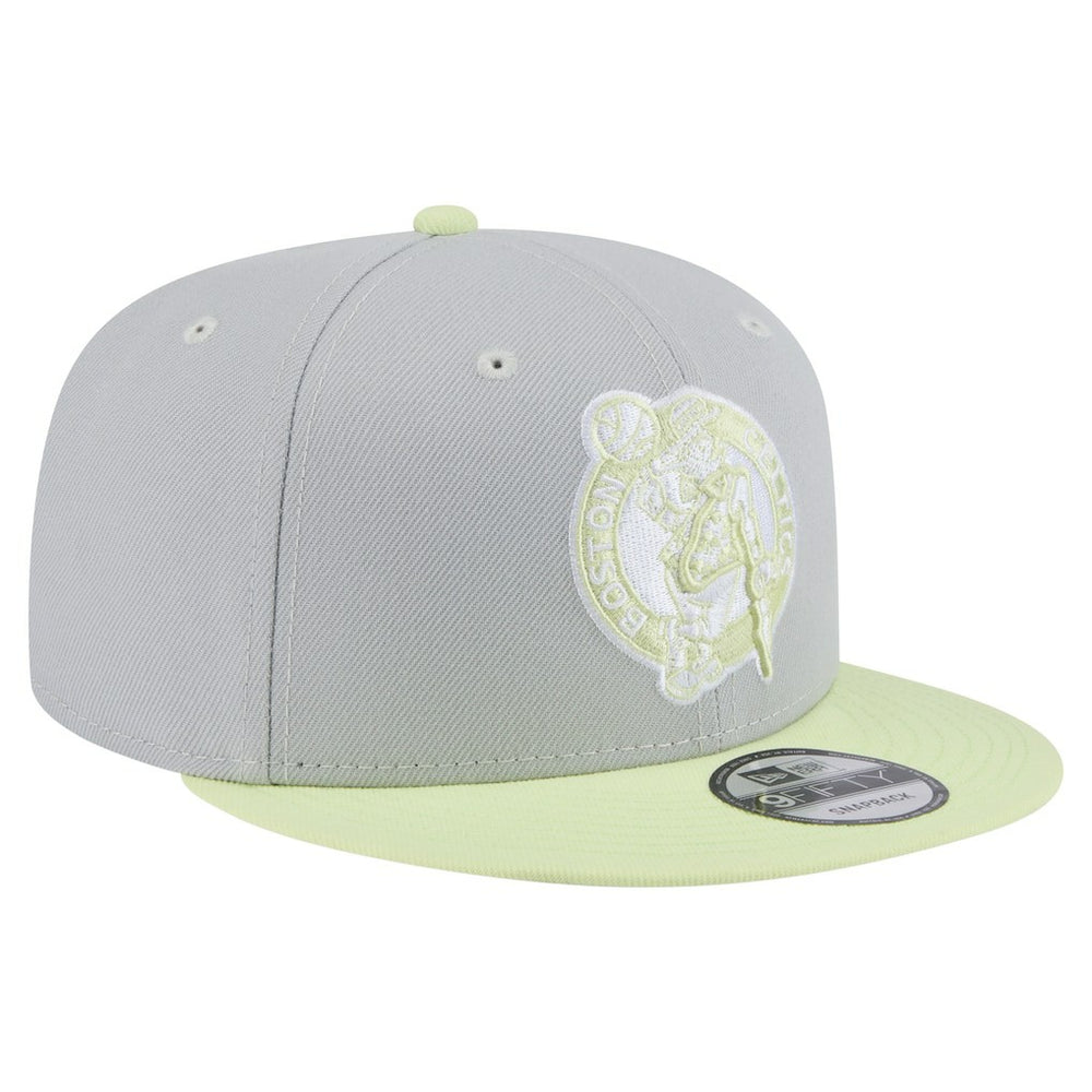 Gray/Light Green Boston Celtics Color Pack Two-Tone 9FIFTY Snapback Hat | NBA