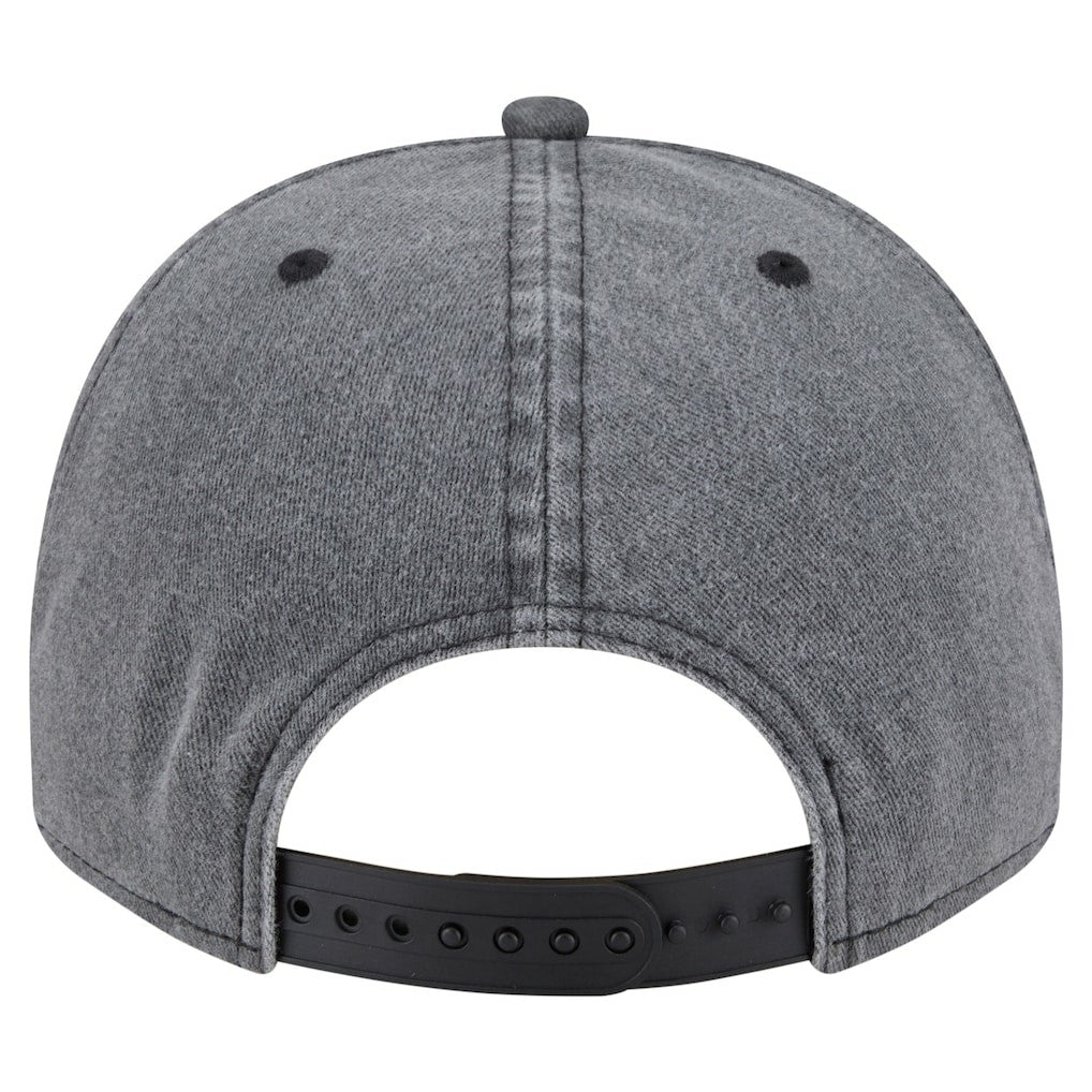 Charcoal Philadelphia 76ers Throwback Washed Pre-Curved 9FIFTY Snapback Hat | NBA