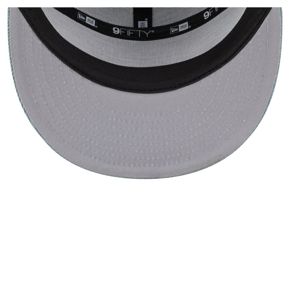 Boston Celtics Adventure Denim Split Panel 9FIFTY Snapback Trucker Hat | NBA