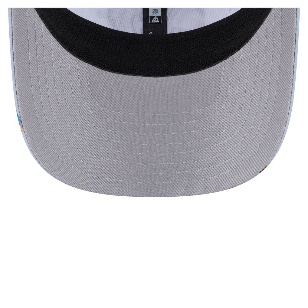 Light Blue/Gray Atlanta Hawks Adventure Aloha Pattern 9SEVENTY Stretch-Snap Hat | NBA