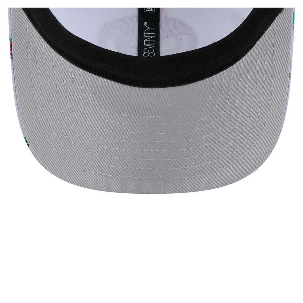 Light Blue/Gray Brooklyn Nets Adventure Aloha Pattern 9SEVENTY Stretch-Snap Hat | NBA