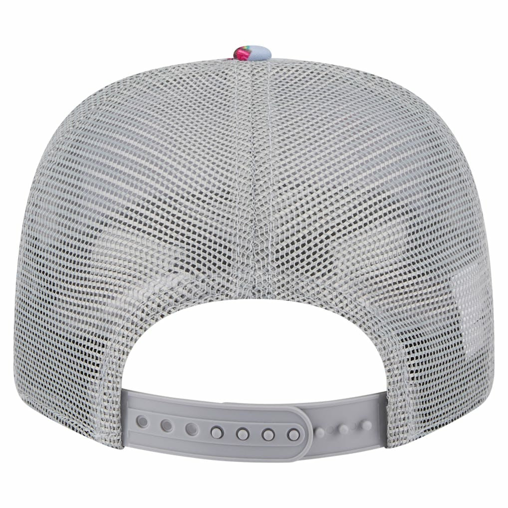 Light Blue/Gray Chicago Bulls Adventure Aloha Pattern 9SEVENTY Stretch-Snap Hat | NBA