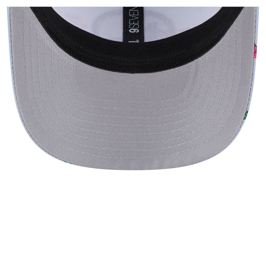 Light Blue/Gray Golden State Warriors Adventure Aloha Pattern 9SEVENTY Stretch-Snap Hat sale | NBA