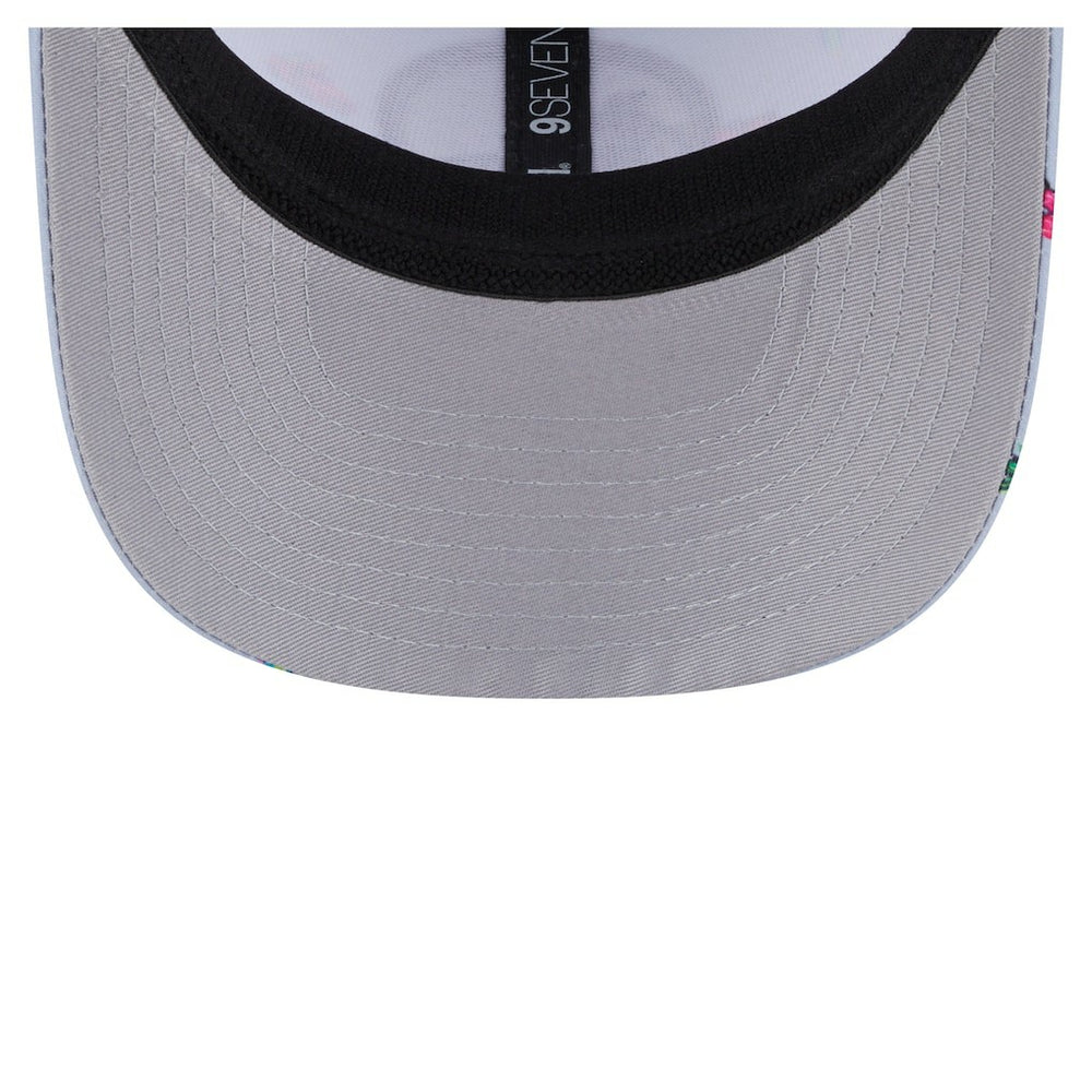 Light Blue/Gray Golden State Warriors Adventure Aloha Pattern 9SEVENTY Stretch-Snap Hat sale | NBA
