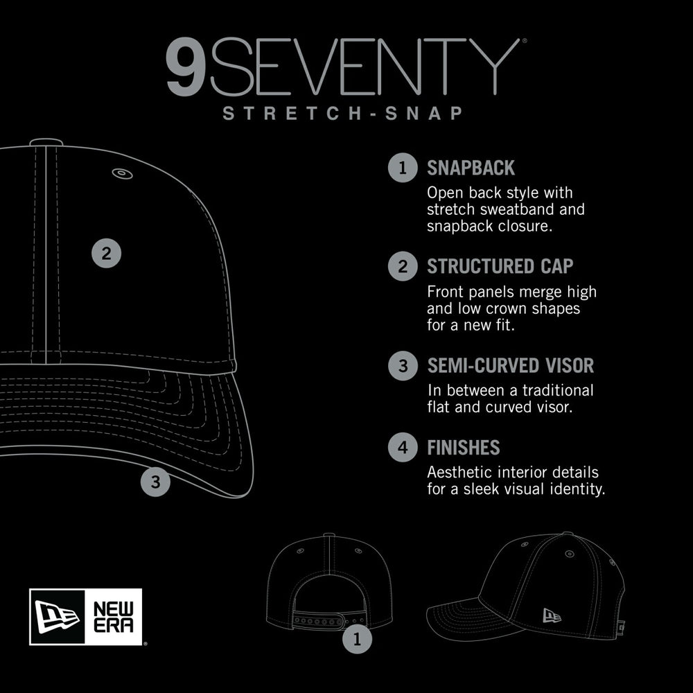 Light Blue/Gray New York Knicks Adventure Aloha Pattern 9SEVENTY Stretch-Snap Hat | NBA