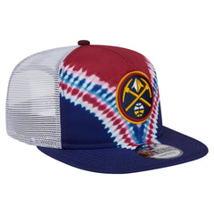 Navy/Red Denver Nuggets Throwback Dye Golfer Snapback Hat sale | NBA