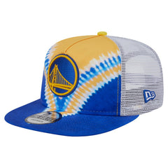 Royal/Gold Golden State Warriors Throwback Dye Golfer Snapback Hat sale | NBA