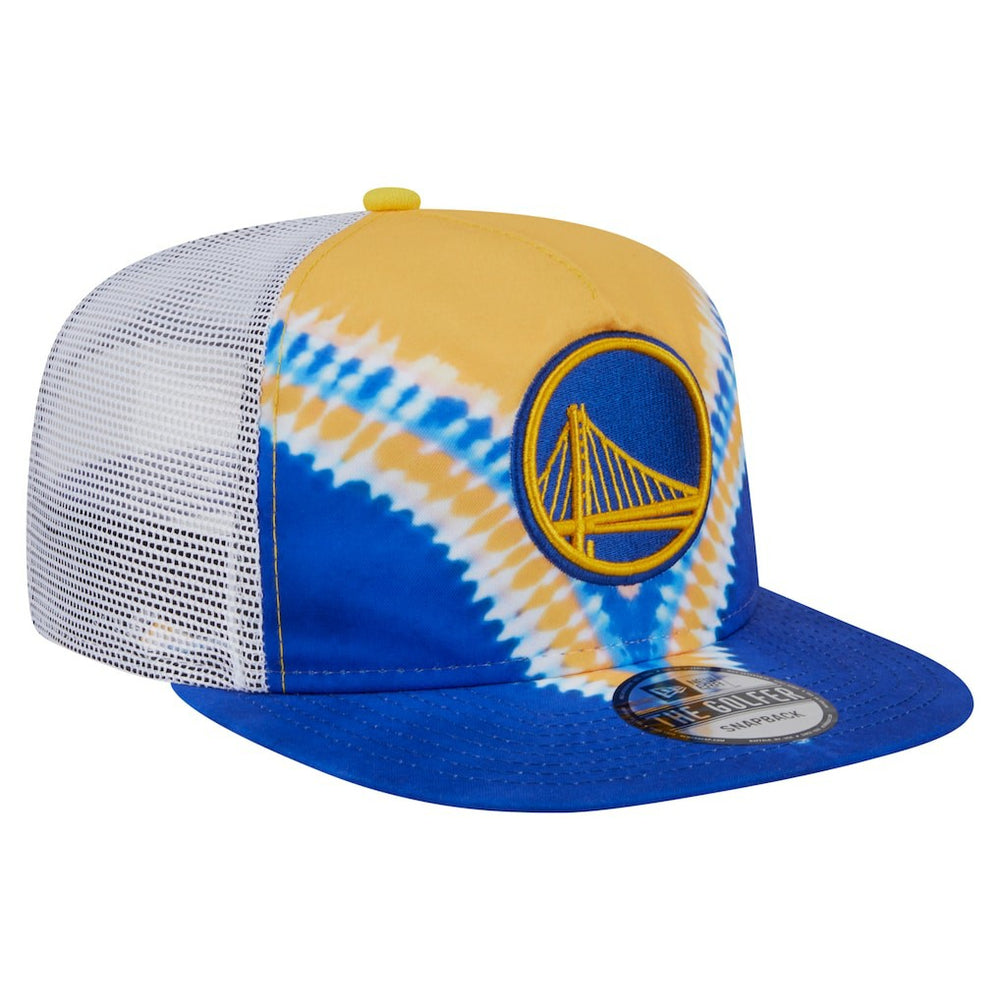 Royal/Gold Golden State Warriors Throwback Dye Golfer Snapback Hat sale | NBA