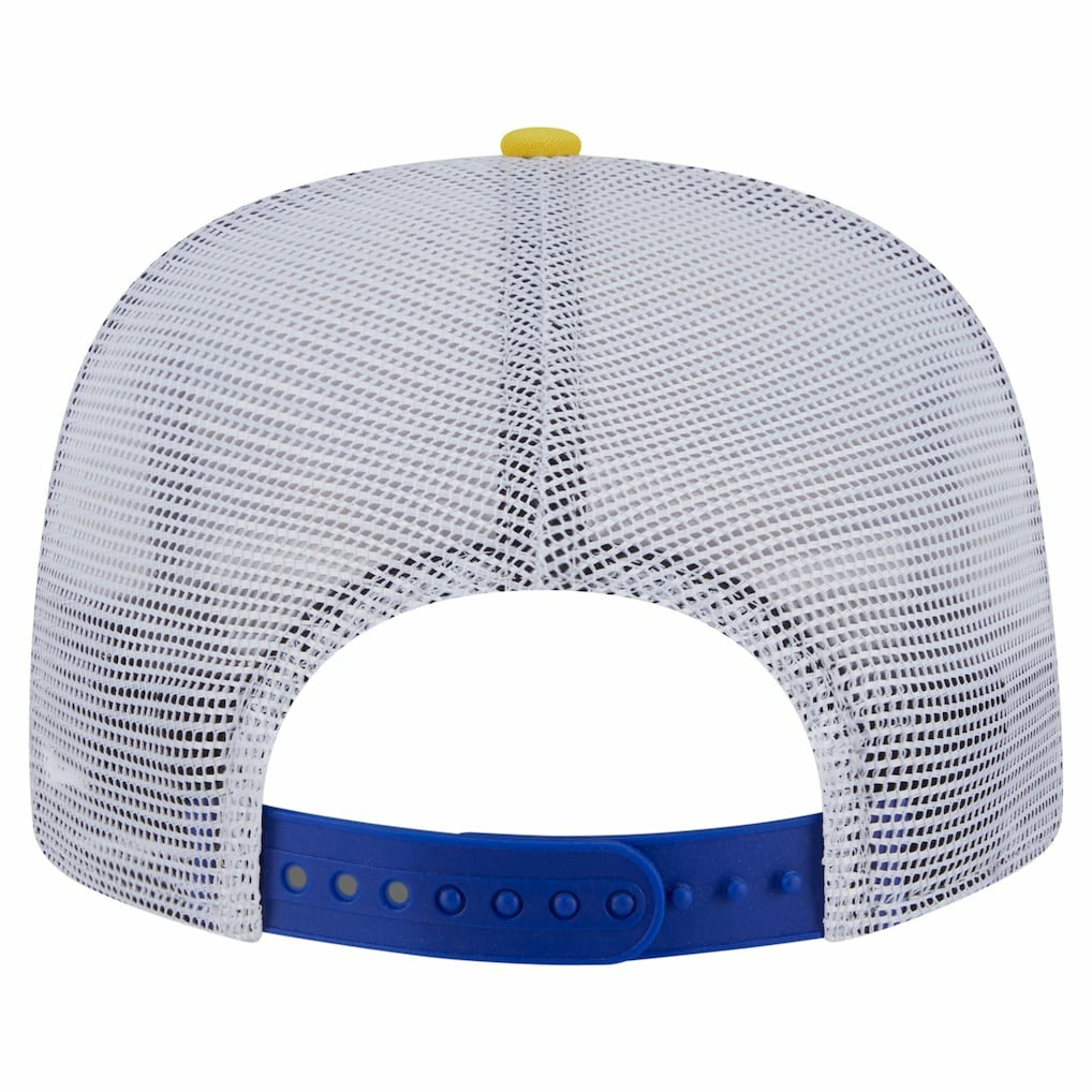 Royal/Gold Golden State Warriors Throwback Dye Golfer Snapback Hat sale | NBA