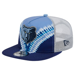 Navy/Light Blue Memphis Grizzlies Throwback Dye Golfer Snapback Hat | NBA