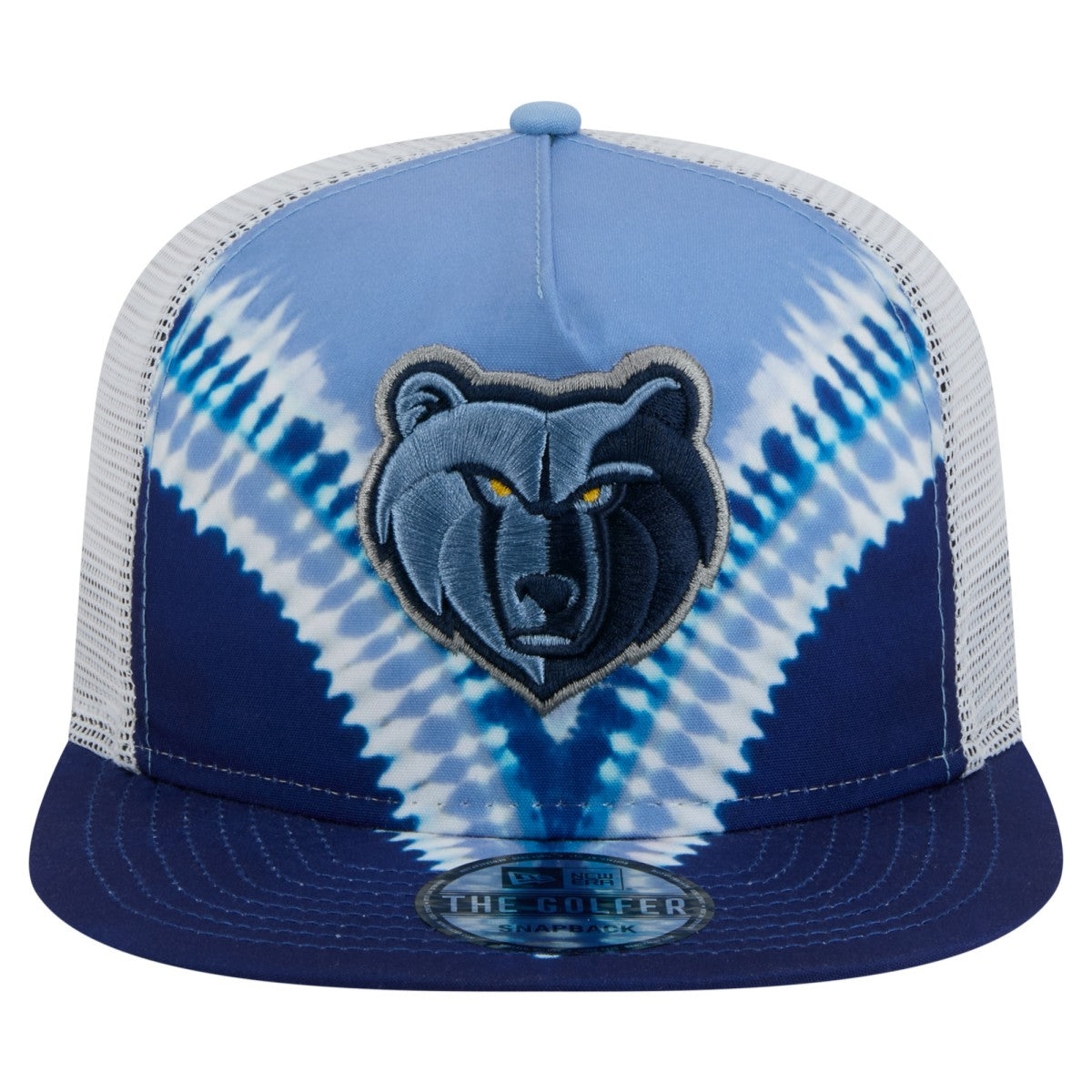 Navy/Light Blue Memphis Grizzlies Throwback Dye Golfer Snapback Hat | NBA