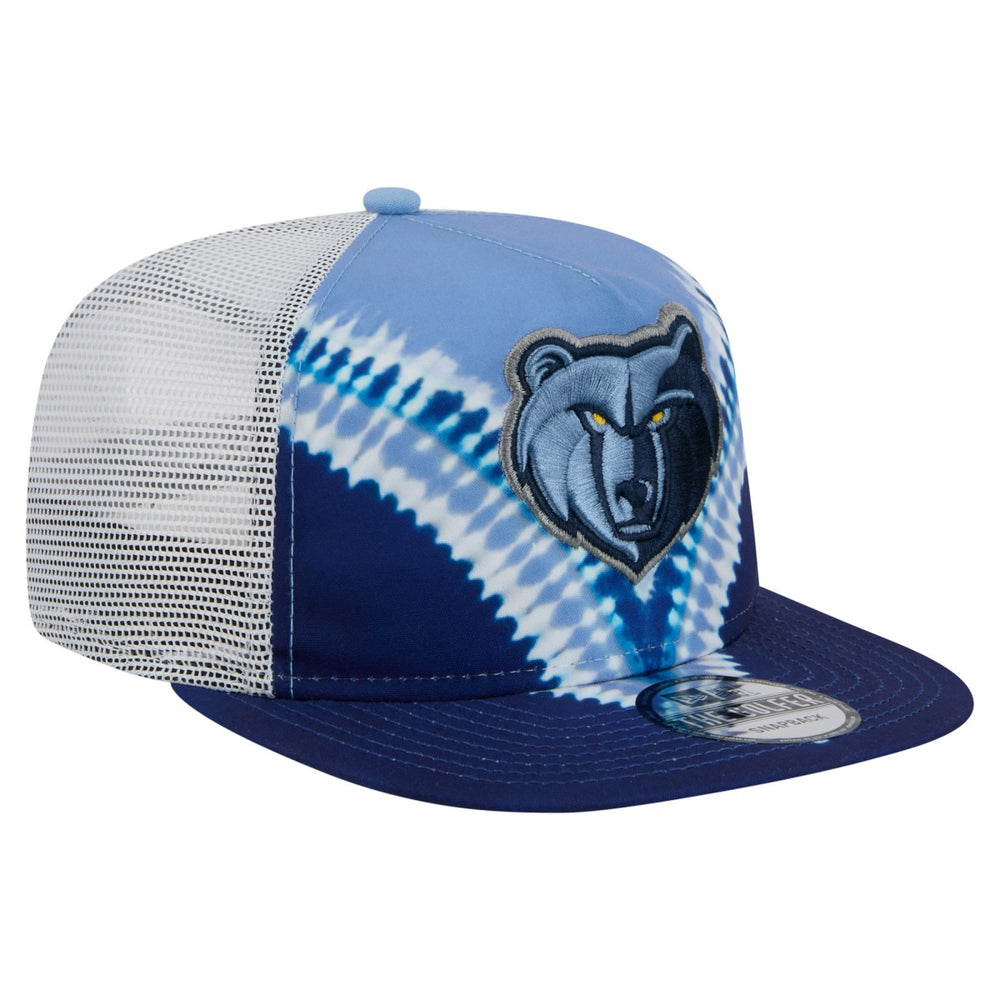 Navy/Light Blue Memphis Grizzlies Throwback Dye Golfer Snapback Hat | NBA