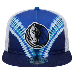 Navy/Blue Dallas Mavericks Throwback Dye Golfer Snapback Hat sale | NBA