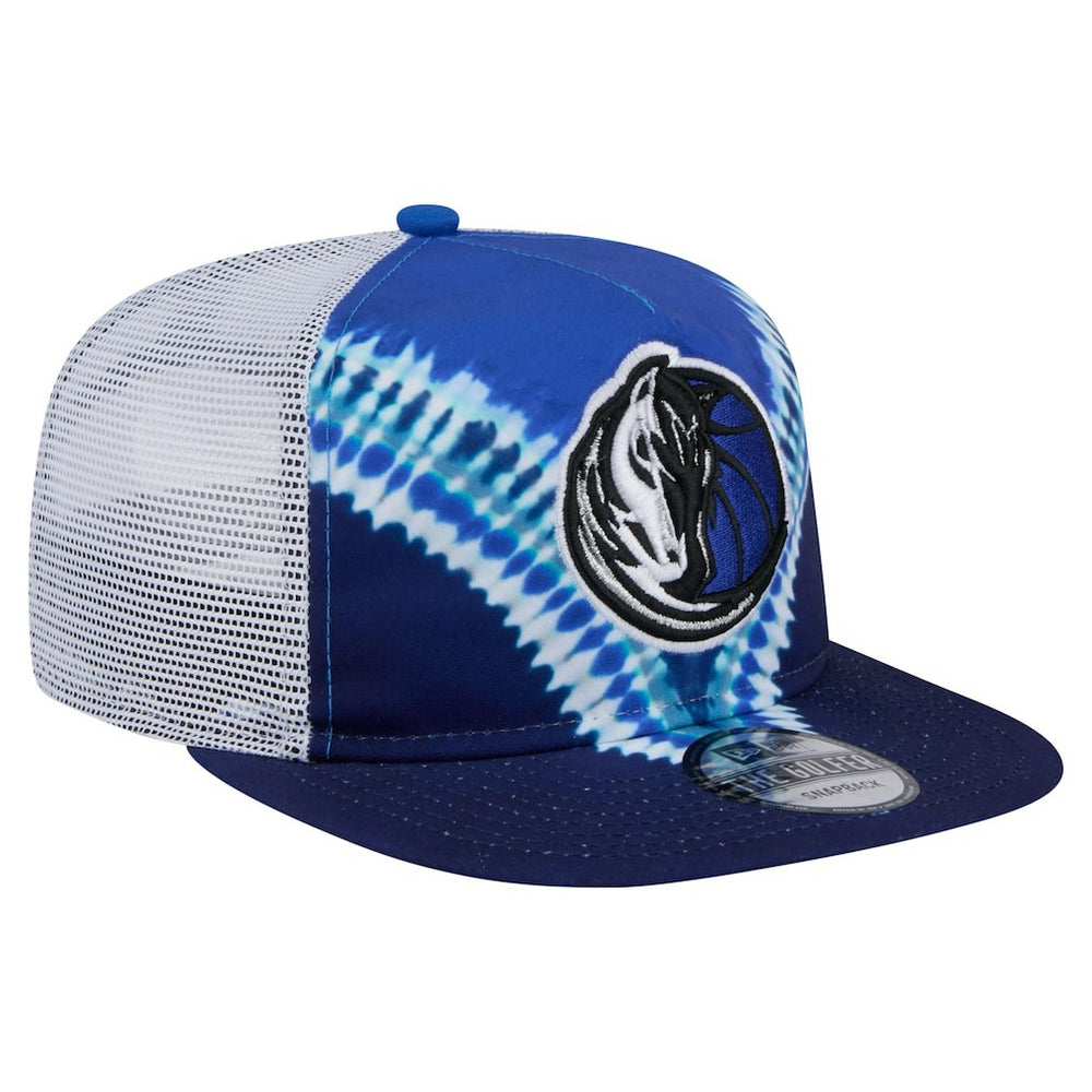 Navy/Blue Dallas Mavericks Throwback Dye Golfer Snapback Hat sale | NBA