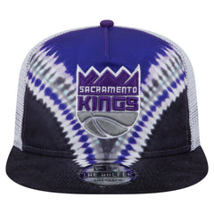 Black/Purple Sacramento Kings Throwback Dye Golfer Snapback Hat | NBA