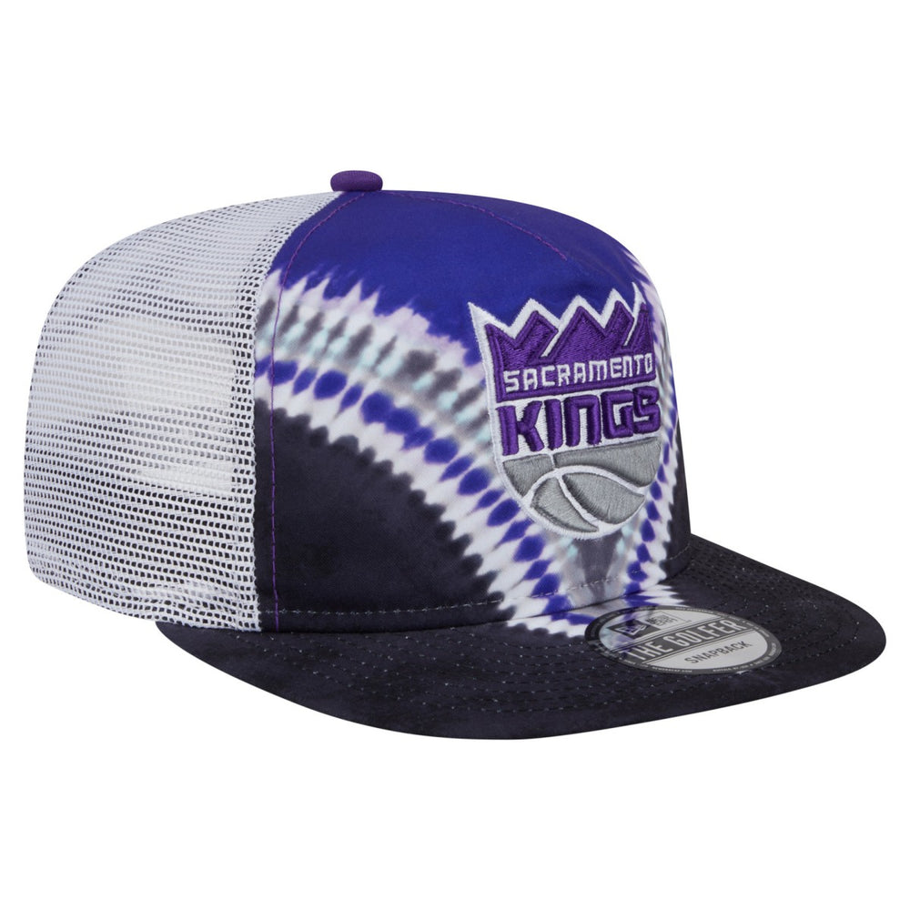 Black/Purple Sacramento Kings Throwback Dye Golfer Snapback Hat | NBA