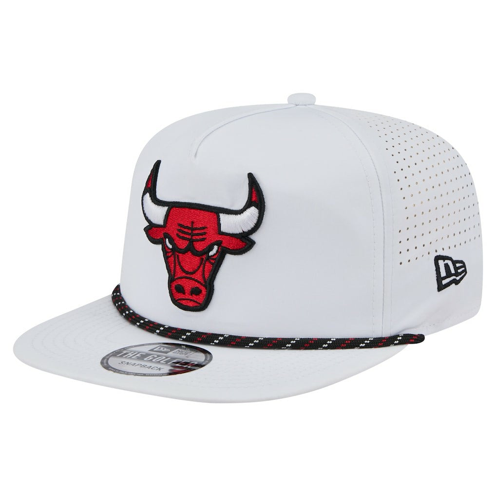 White Chicago Bulls Performance Rope Golfer Adjustable Hat | NBA
