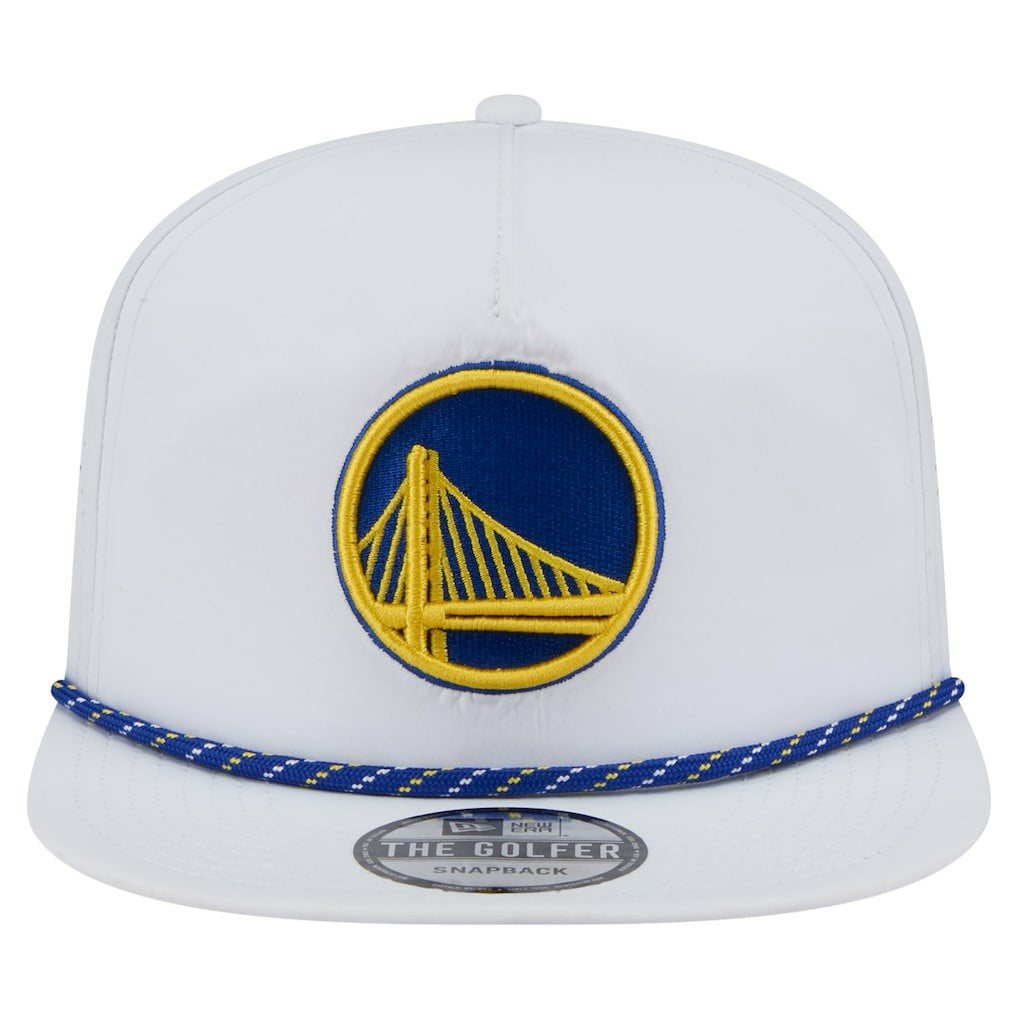 White Golden State Warriors Performance Rope Golfer Adjustable Hat sale | NBA