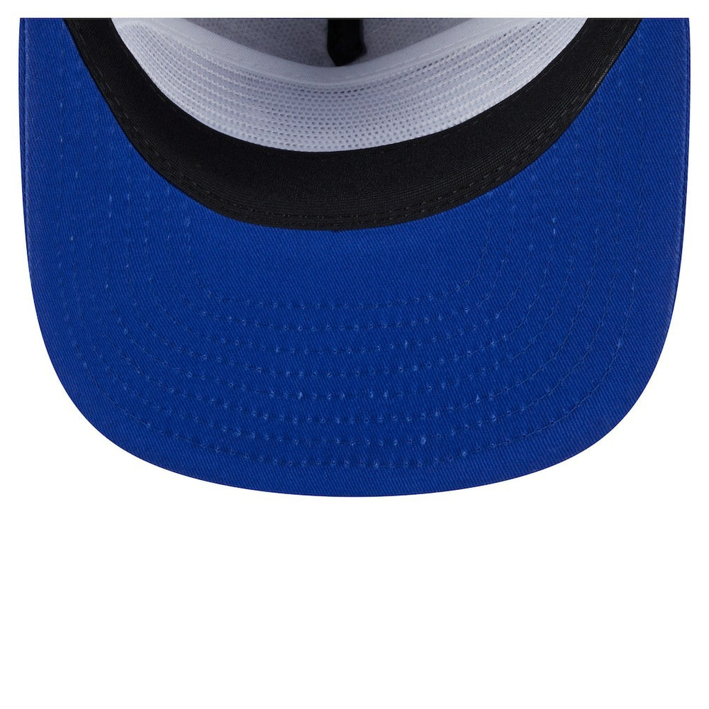 Royal Golden State Warriors Team Text Golfer Snapback Hat sale | NBA