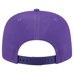 Purple Los Angeles Lakers Team Text Golfer Snapback Hat | NBA