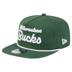 Hunter Green Milwaukee Bucks Team Text Golfer Snapback Hat | NBA